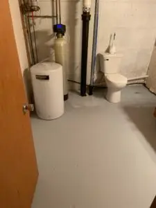 Basement Floor Painting in Winsted