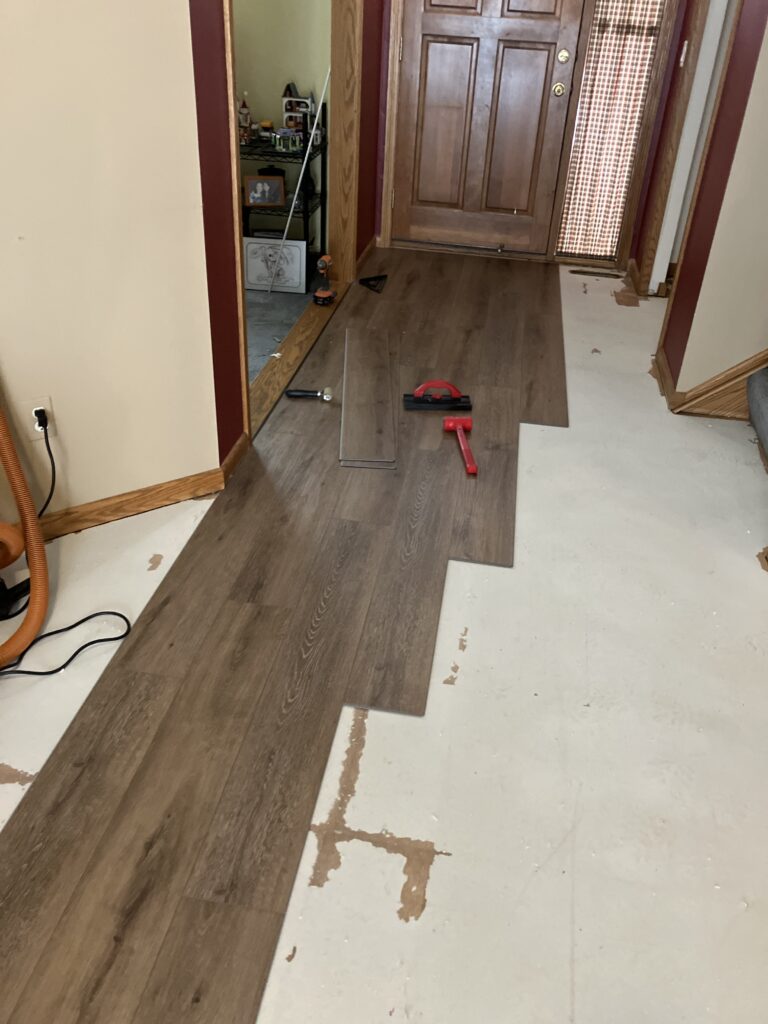 Vinyl Floor Removal and LVP Installation in Inver Grove Heights